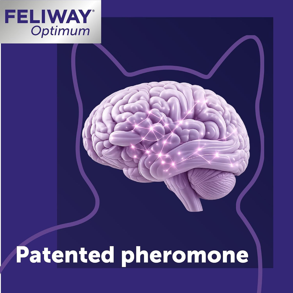 FELIWAY Optimum 3x30 Day Cat Calming Odourless Refills for Pheromone Diffuser, 3x48ml Value Pack